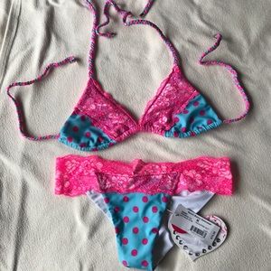 Beach Bunny Lady Lace Bikini (New w/ tags)